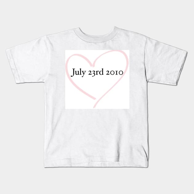 July 23rd 2010 Artwork Kids T-Shirt by BlossomShop